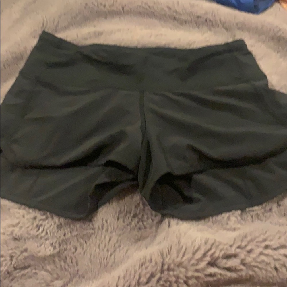 Black lululemon speed shorts